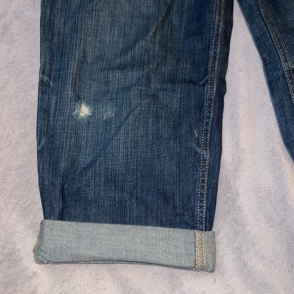 EUC Eddie Bauer Boyfriend Relaxed Jeans Dark Wash Size 14 - Picture 2 of 9